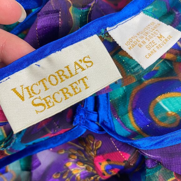 Vintage Victoria’s Secret Ruffled Sheer Teddy Lingerie Bodysuit Size M - Picture 8 of 12